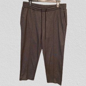 A New Day Ankle Length Pants Women's Gray Drawstring (Sz. L)